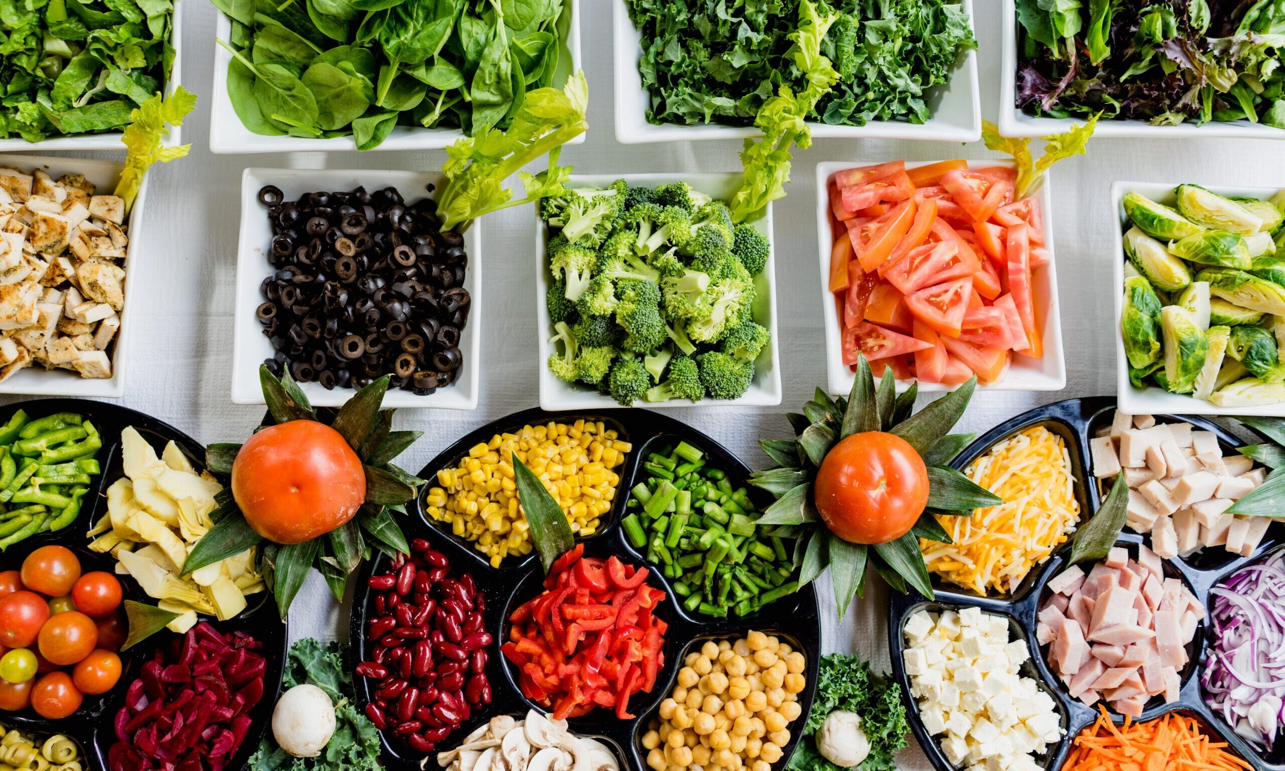 selection of healthy foods